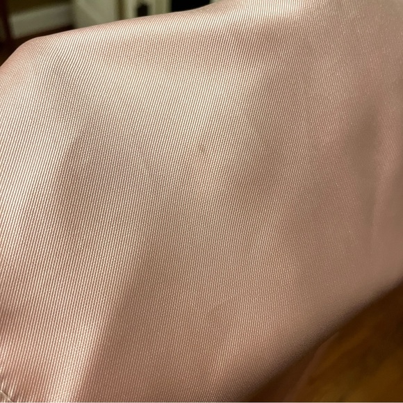 Alfred Sung Draped One-Shoulder Satin Maxi‎ Dress Pockets Toasted Sugar 4 AS IS - Picture 15 of 16